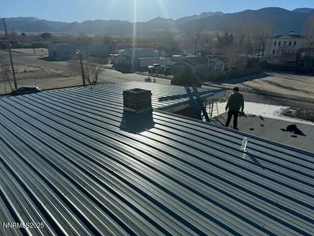 a view of a terrace with outdoor seating