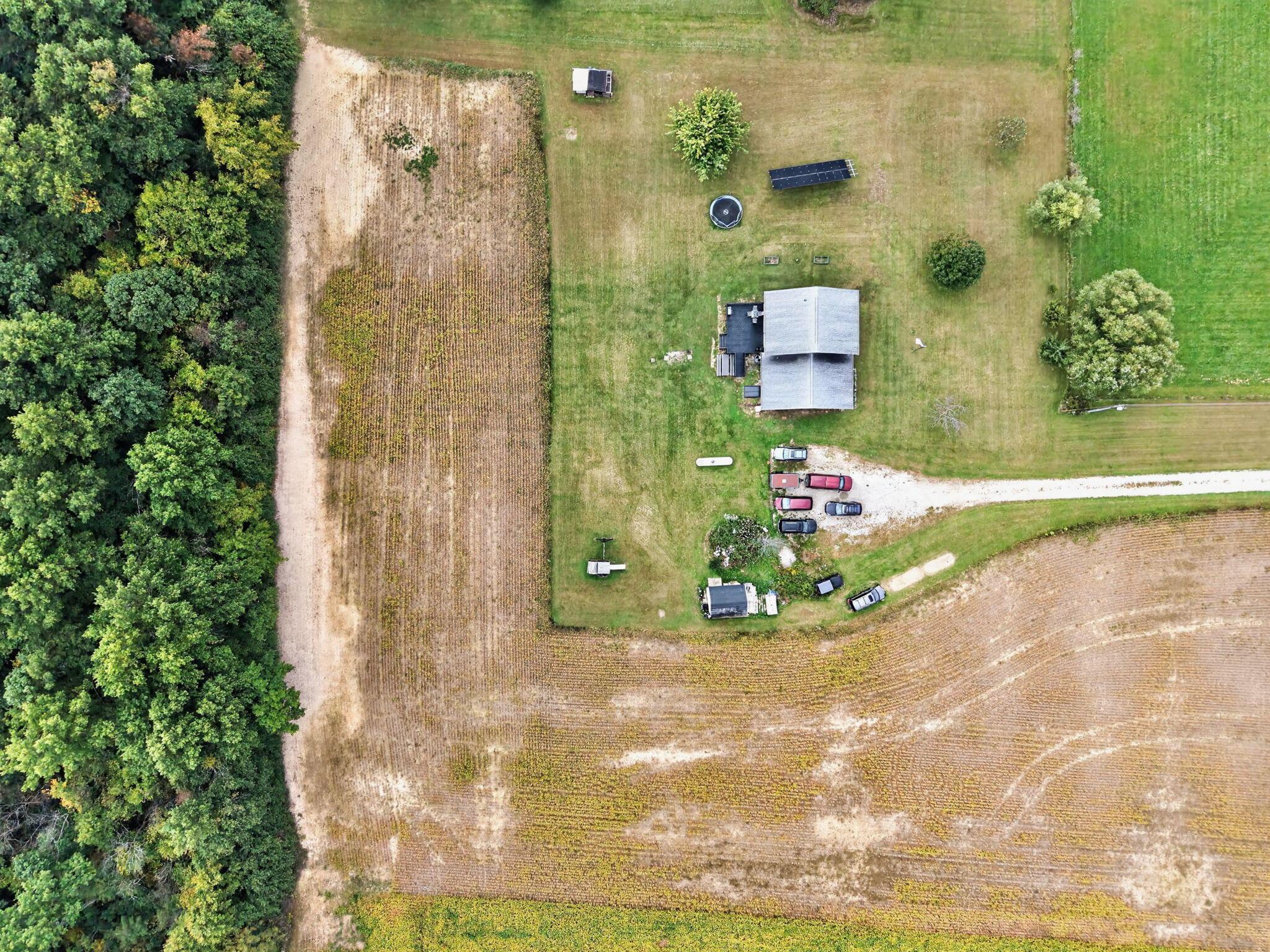 4780 North Section Line Road Radnor, OH 43066 - Photo 1 of 79 Agricultural property featuring a main residence, an outbuilding, and cultivated fields