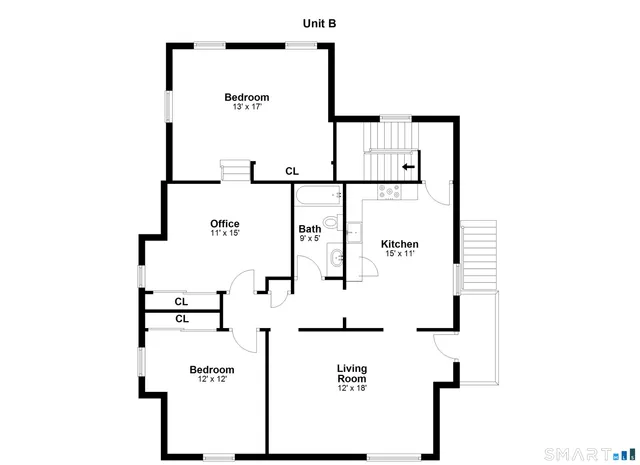 $2,900 | 35 Euclid Avenue, Unit B, Stamford, CT 06902