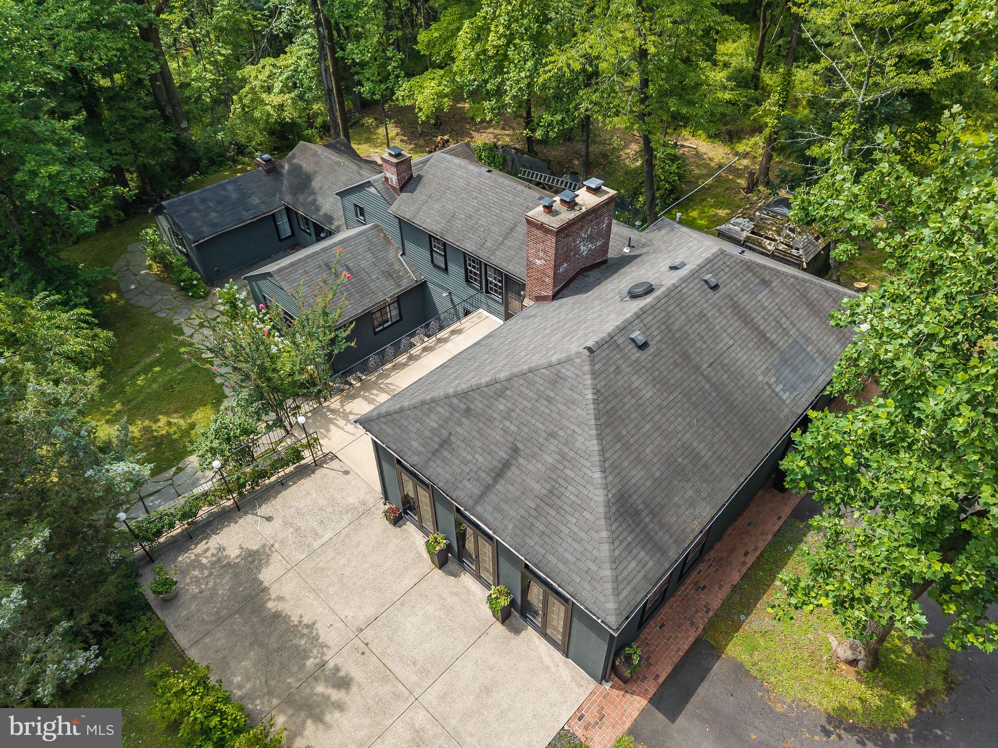 592 Province Line Road Hopewell, NJ 08525 - Photo 66 of 70 aerial view of a house with large trees