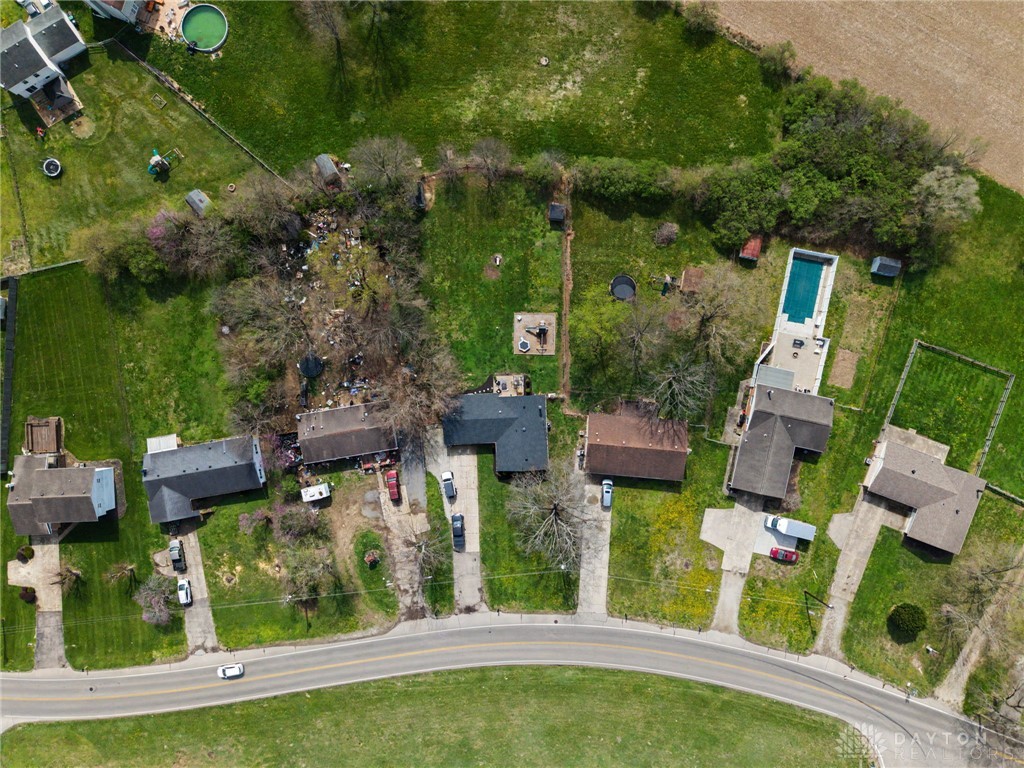 8969 Franklin-Trenton Road Franklin, OH 45005 - Photo 16 of 49 This elevated view captures the expansive grounds of residential properties.