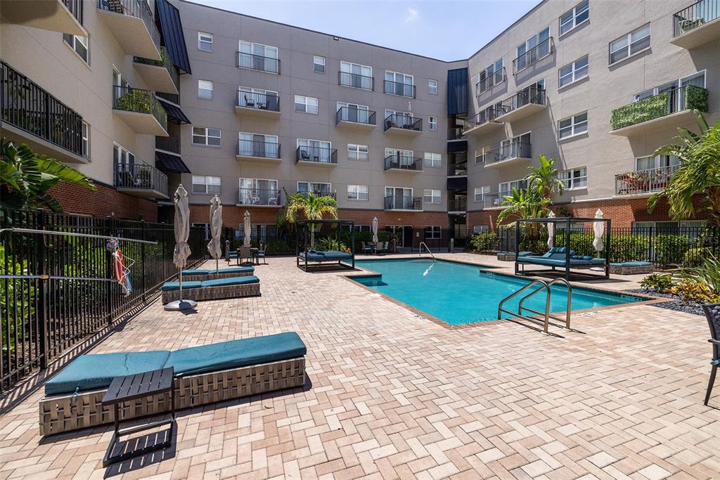 1010 Central Avenue, Unit 302 St. Petersburg, FL 33705 - Photo 37 of 50 a park with view of building and street