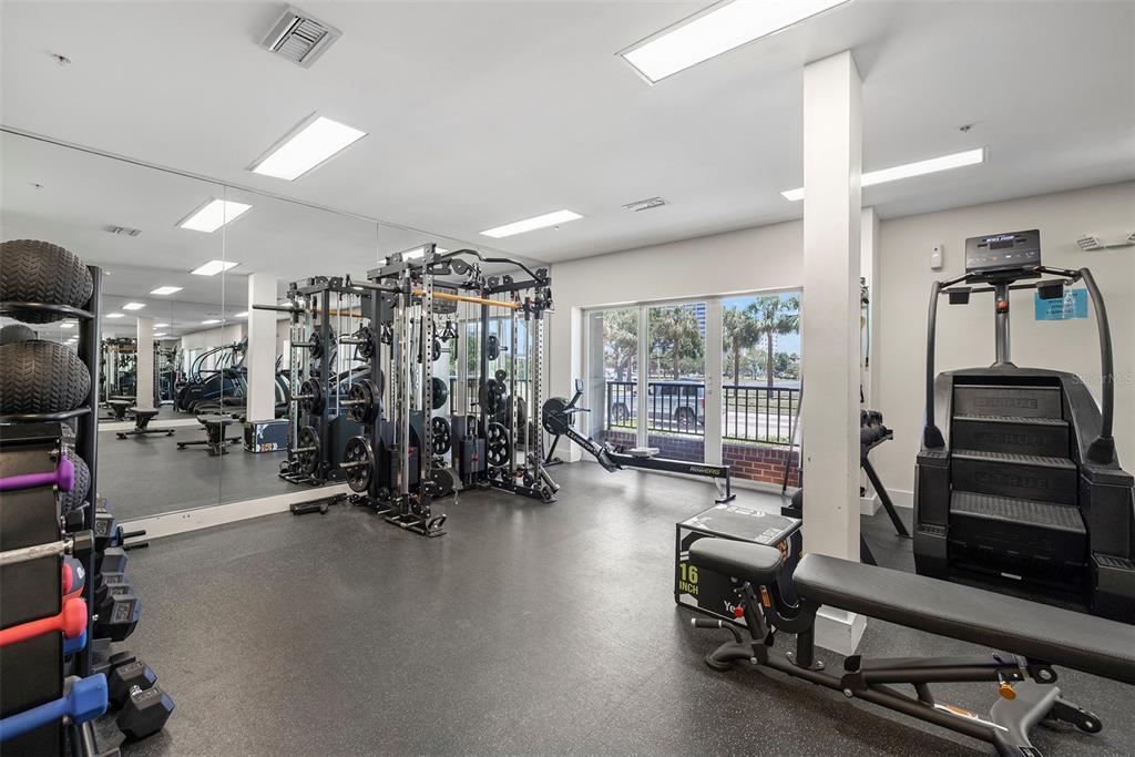 1010 Central Avenue, Unit 302 St. Petersburg, FL 33705 - Photo 42 of 50 a view of a room with gym equipment