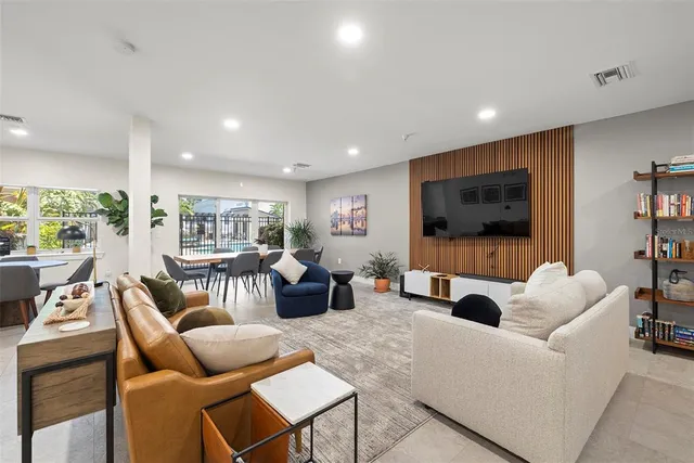 a kitchen with a sink and a microwave