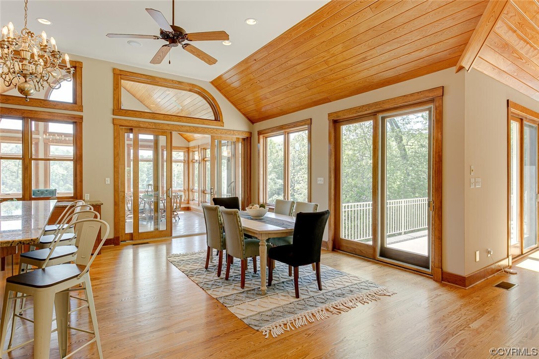 3535 Meadow Road Sandston, VA 23150 - Photo 20 of 50 a view of a dining room with furniture window and wooden floor