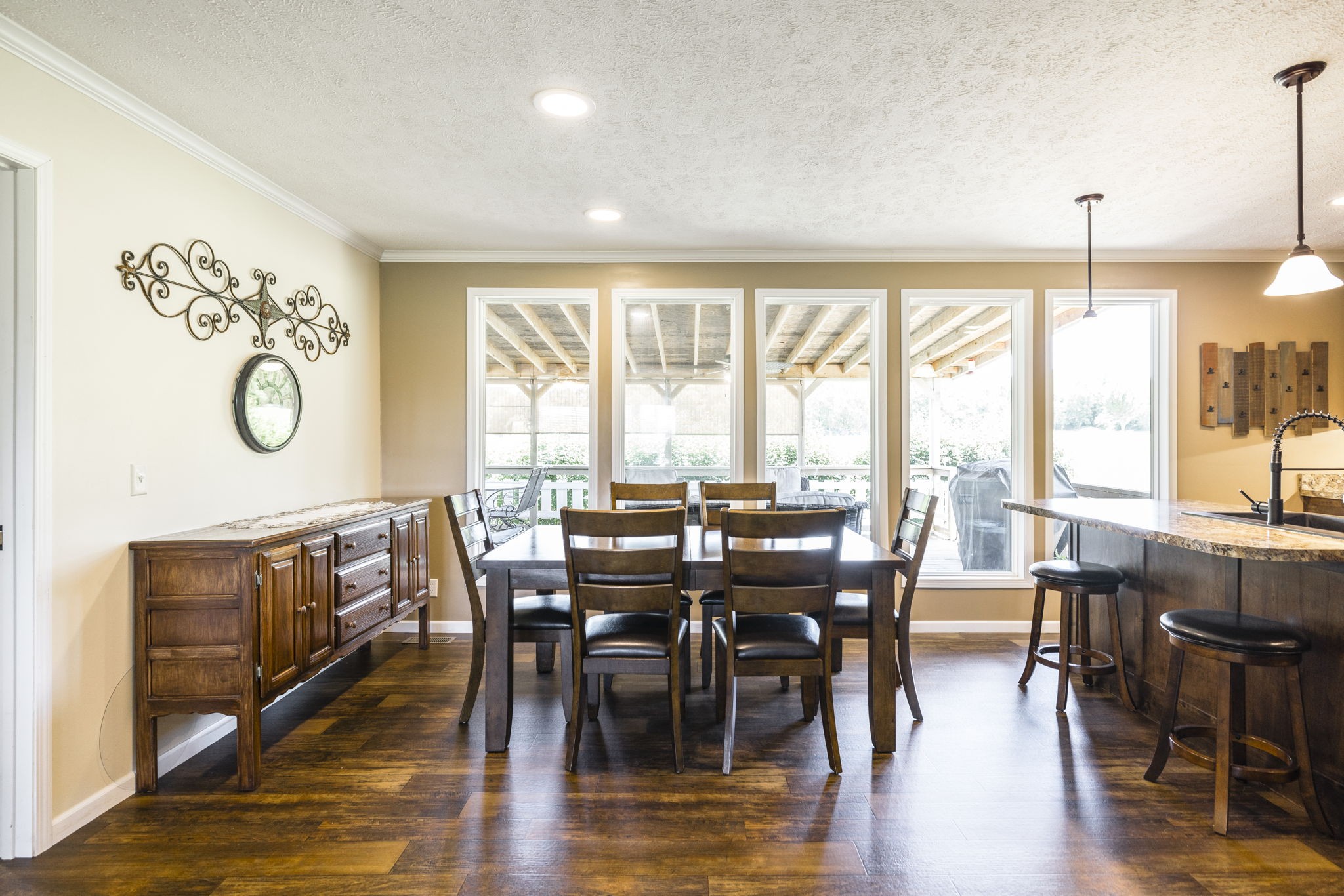 4265 Armstrong Road Springfield, TN 37172 - Photo 22 of 57 a view of a dining room with furniture window and wooden floor