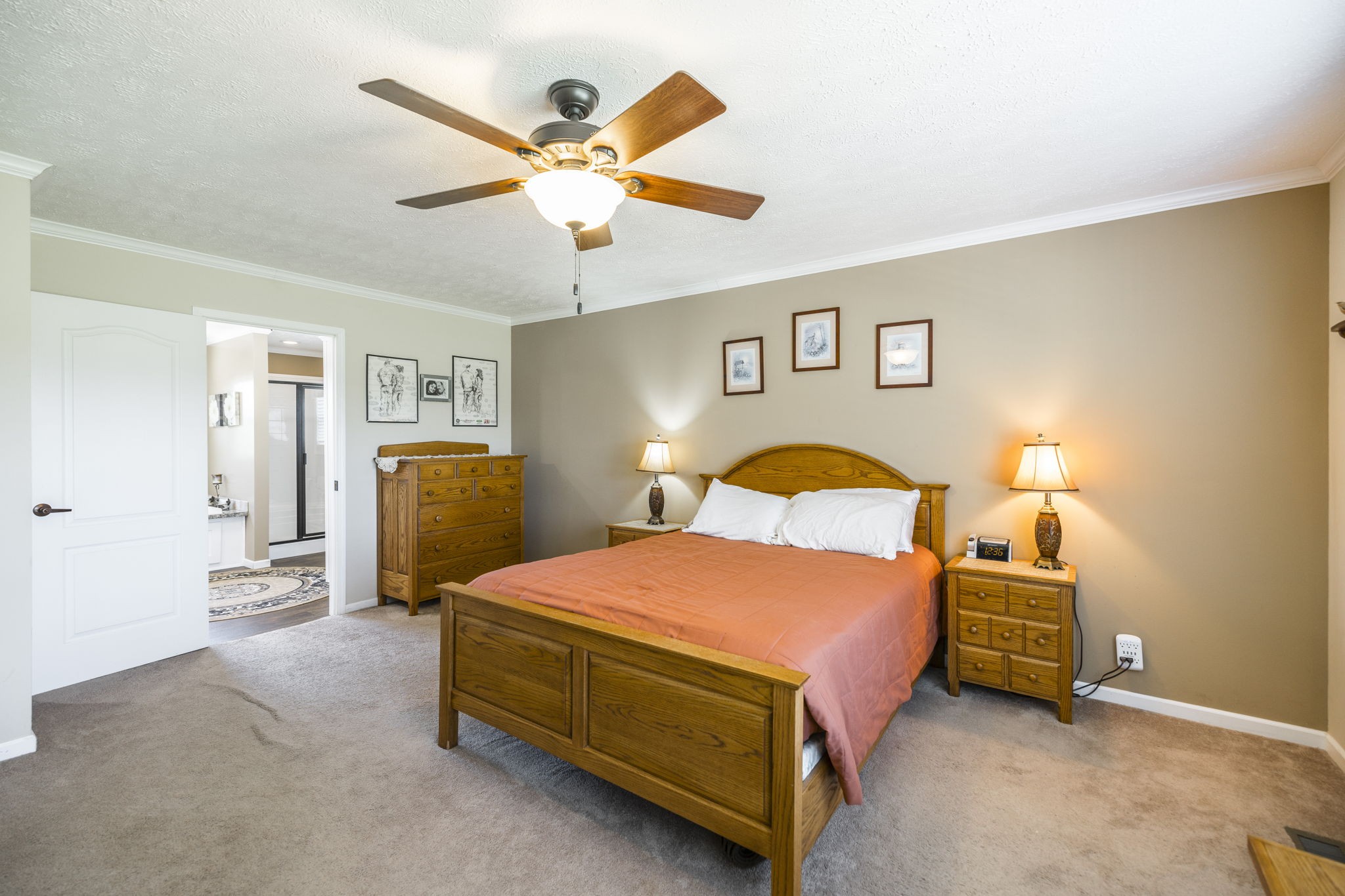 4265 Armstrong Road Springfield, TN 37172 - Photo 29 of 57 a bedroom with a bed and a ceiling fan