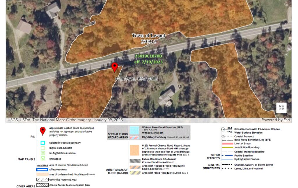 52 Stetson Road West Levant, ME 04456 - Photo 4 of 4 Flood map (Copy)
