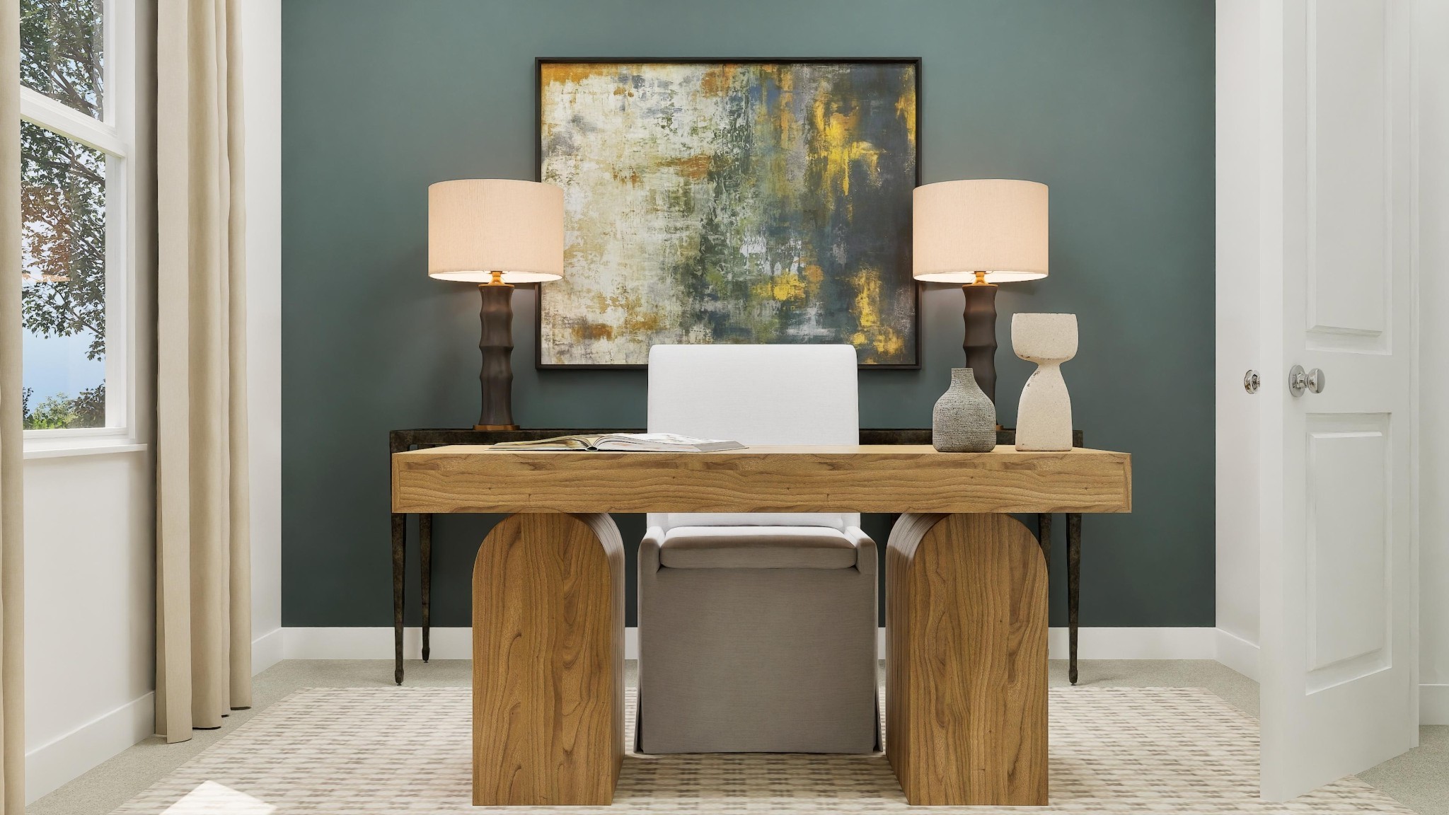 674 Shoemaker Lane Clarksville, TN 37043 - Photo 15 of 27 a view of a bath room with a sink and a bed with wooden floor