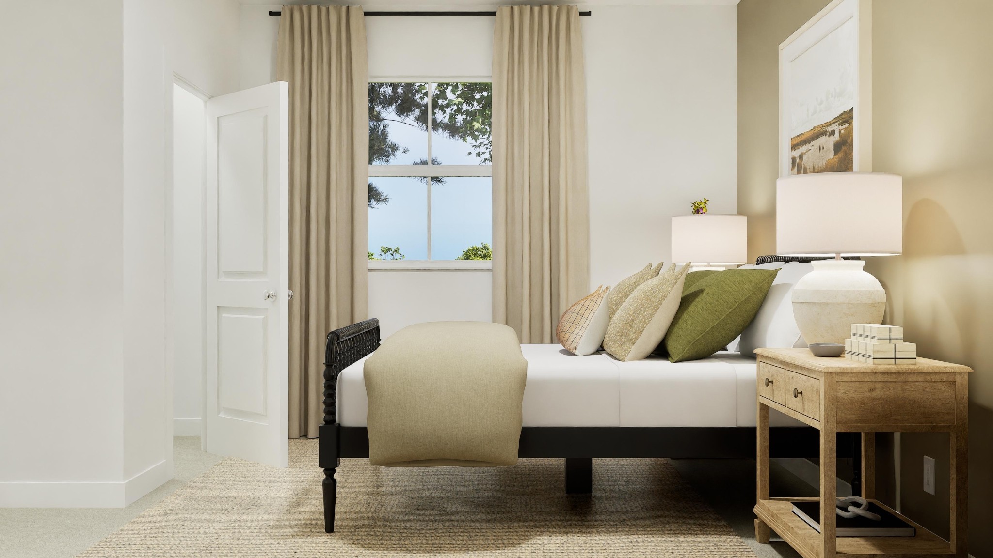 674 Shoemaker Lane Clarksville, TN 37043 - Photo 19 of 27 a bedroom with a bed and a lamp on table