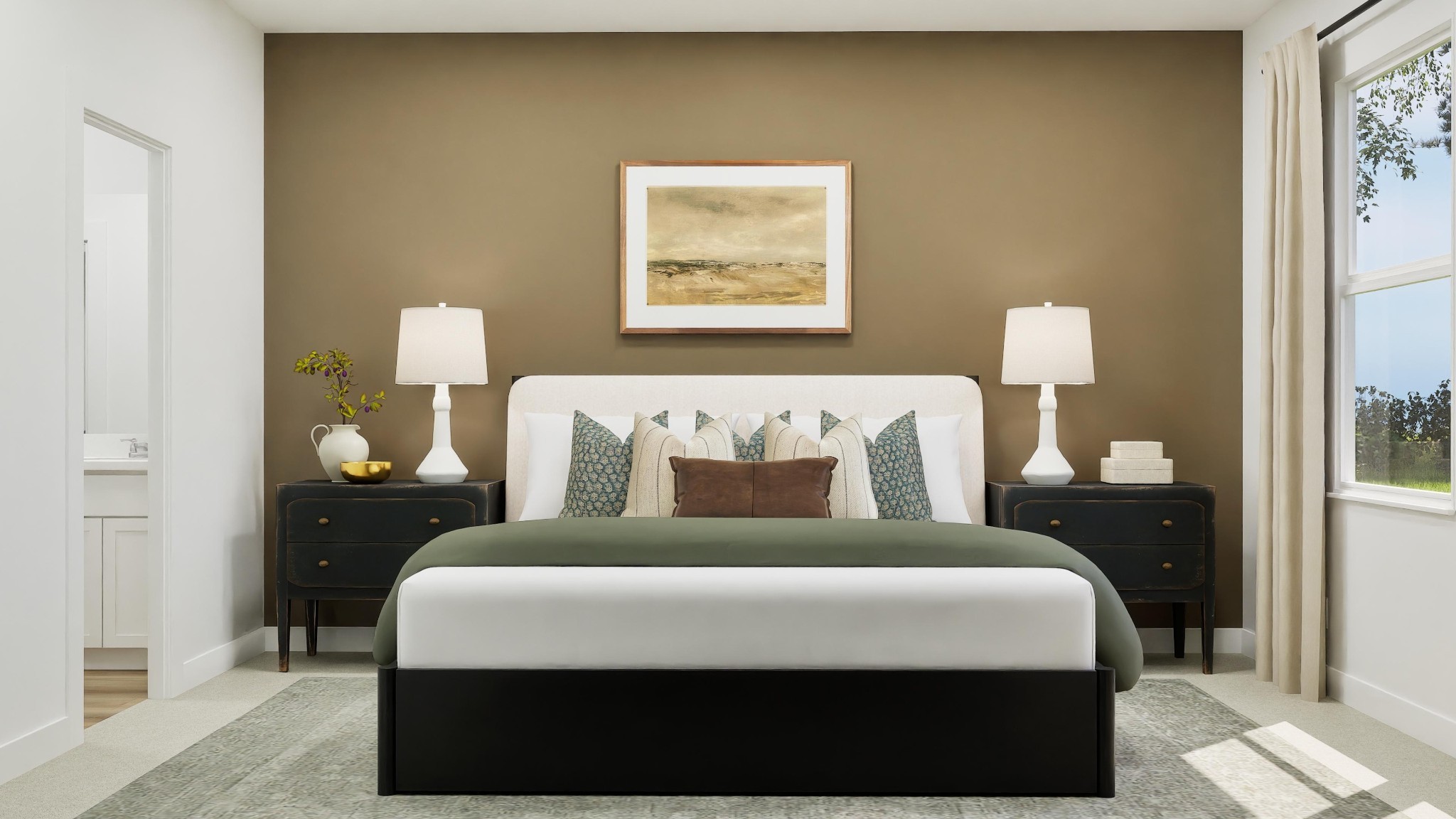 674 Shoemaker Lane Clarksville, TN 37043 - Photo 10 of 27 a bedroom with a bed and a lamp with window