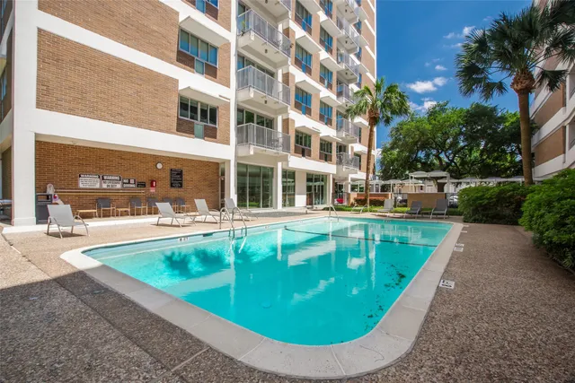 a view of a building with garden