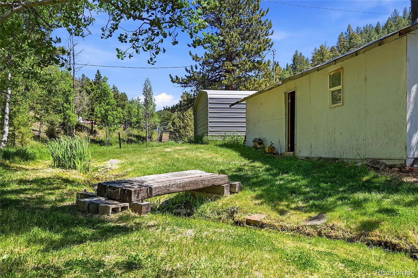 427 Brookside Drive Bailey, CO 80421 - Photo 22 of 37 a view of a backyard with plants
