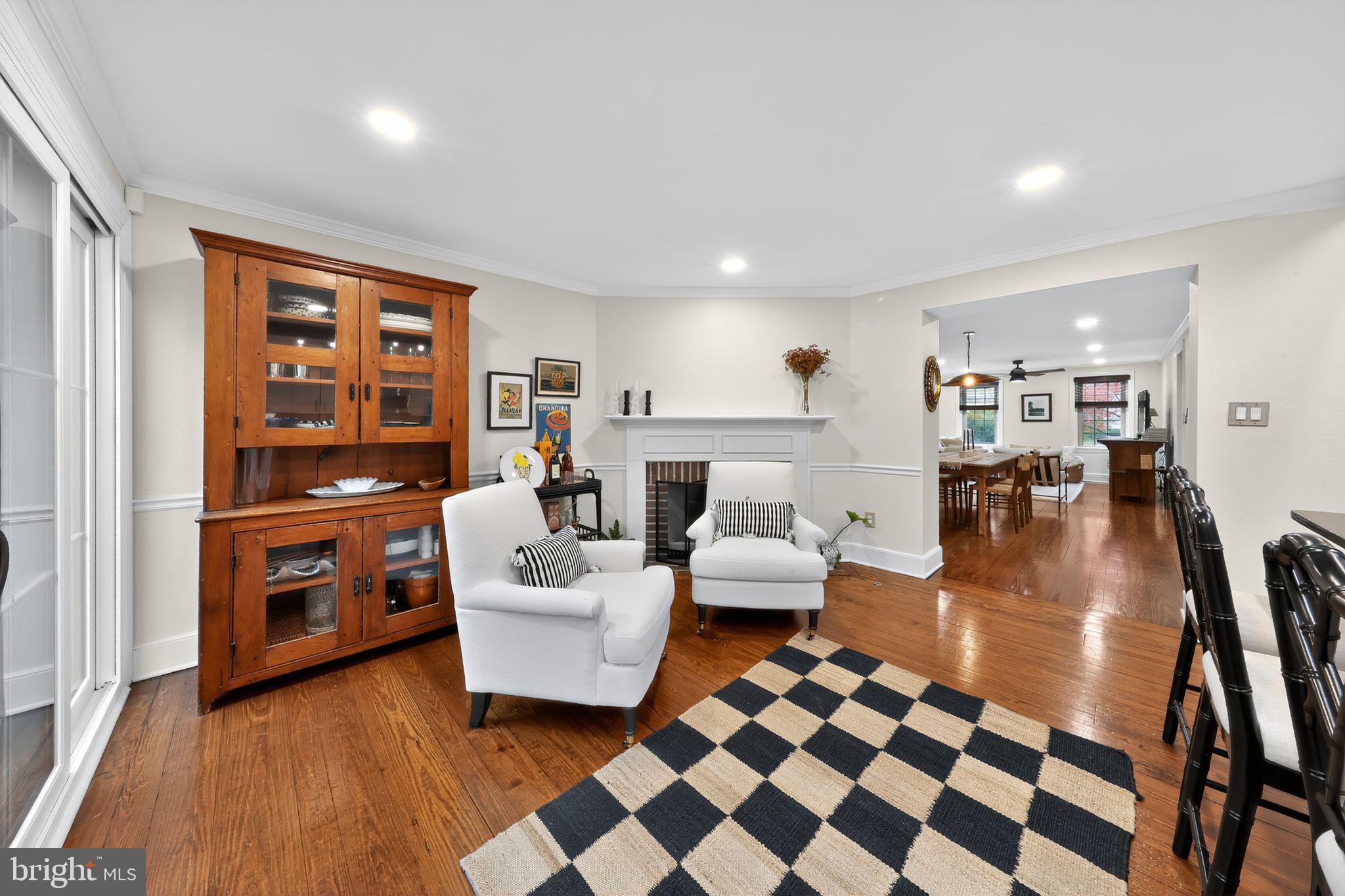 10 Rockford Road Wilmington, DE 19806 - Photo 11 of 30 a living room with furniture and a fireplace