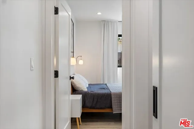 a aerial view of a house with a yard