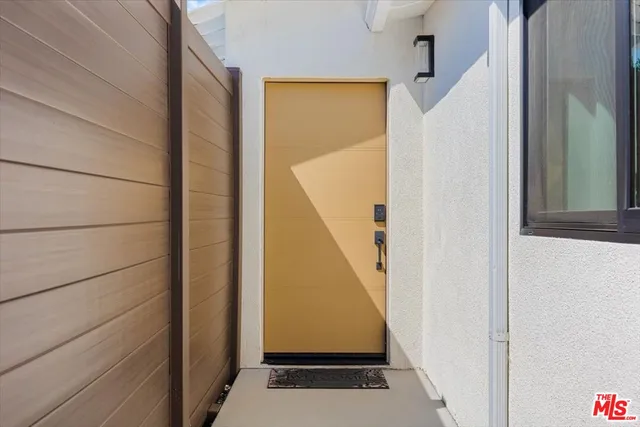 a view of front door