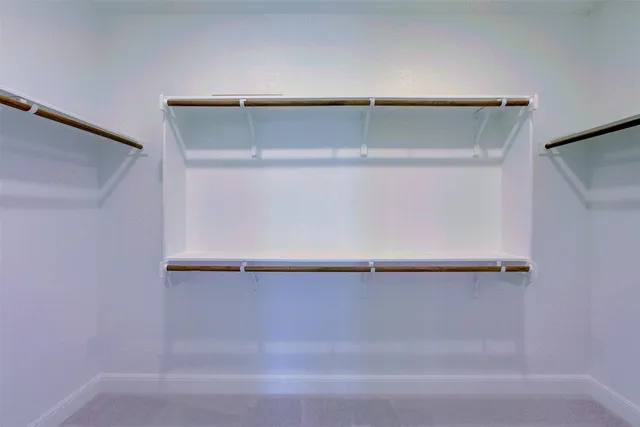 a close view of closet