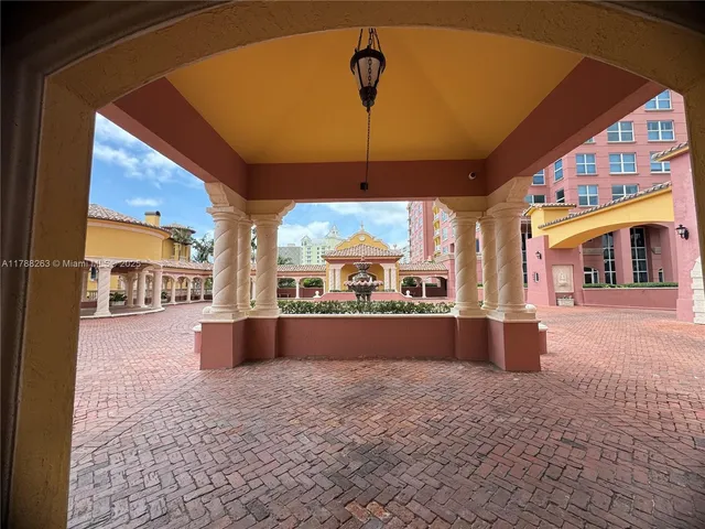 a front view of a house with entertaining space