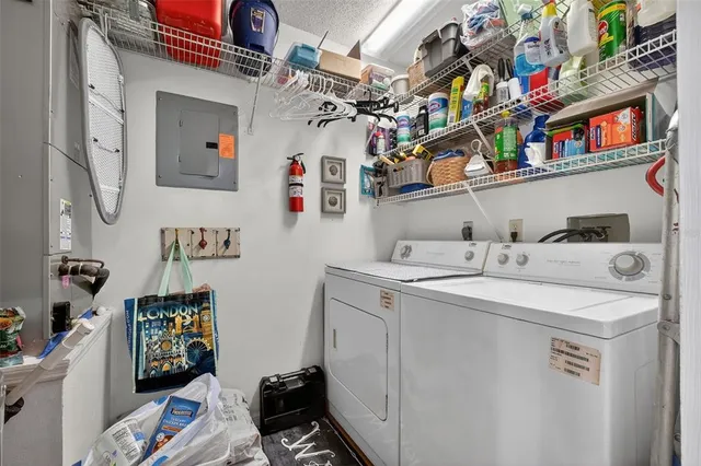 a view of a balcony with chairs