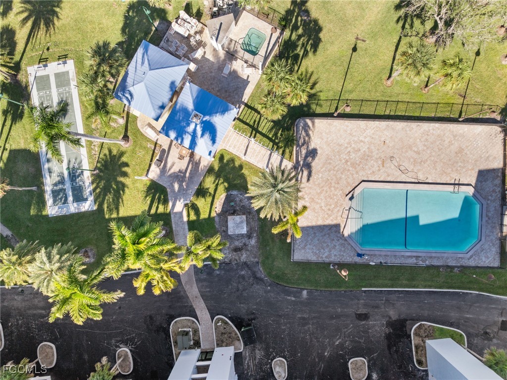 15010 Punta Rassa Road, Unit 106 Fort Myers, FL 33908 - Photo 27 of 36 an aerial view of a house with a yard