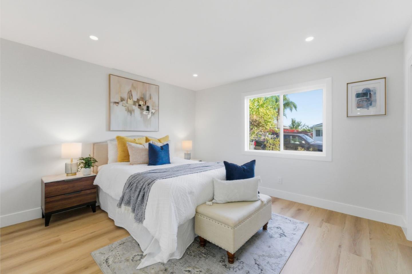 391 Gross Street Milpitas, CA 95035 - Photo 13 of 29 a bedroom with a bed and a couch