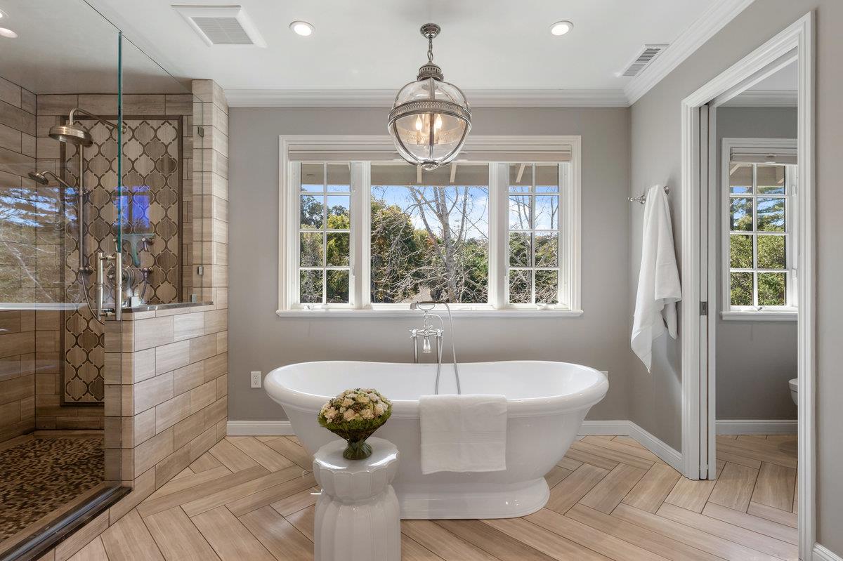 714 Jacaranda Circle Hillsborough, CA 94010 - Photo 21 of 57 a bath room with a bath tub and a shower