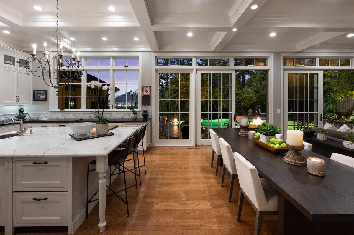 714 Jacaranda Circle Hillsborough, CA 94010 - Photo 44 of 57 a kitchen with a table and chairs in it