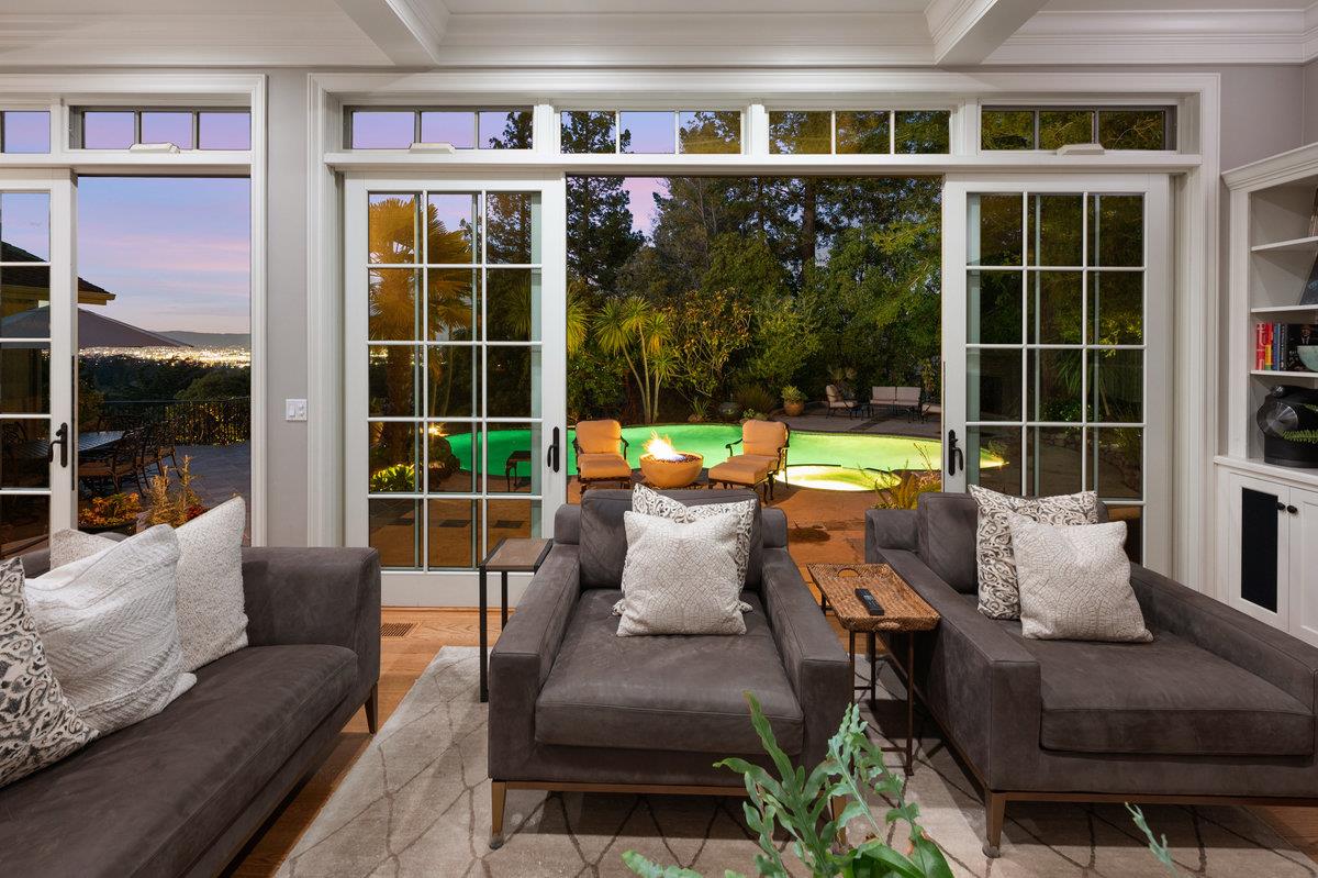 714 Jacaranda Circle Hillsborough, CA 94010 - Photo 50 of 57 a balcony with furniture and a potted plant
