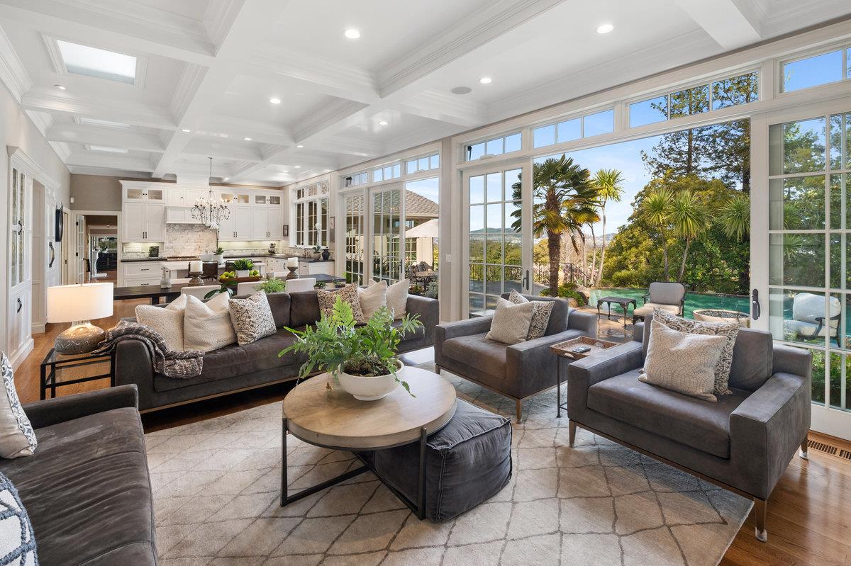 714 Jacaranda Circle Hillsborough, CA 94010 - Photo 9 of 57 a living room with furniture and a large window