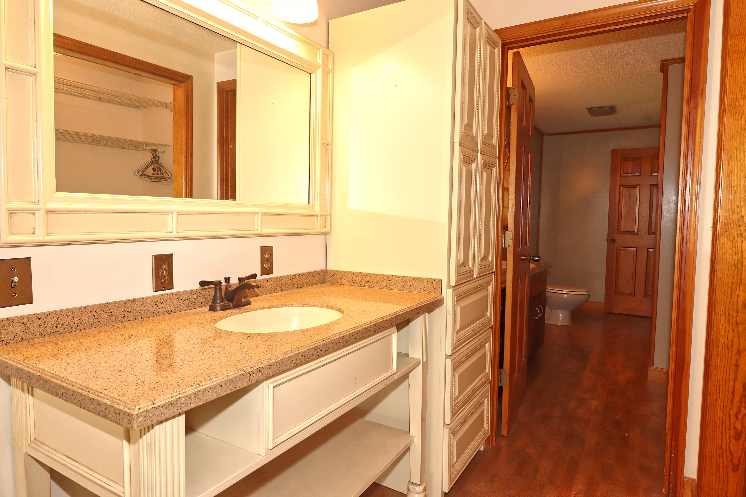 485 Haw Patch Road Ferrum, VA 24088 - Photo 18 of 23 a bathroom with a sink and a mirror