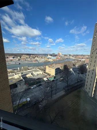 a view of city and ocean