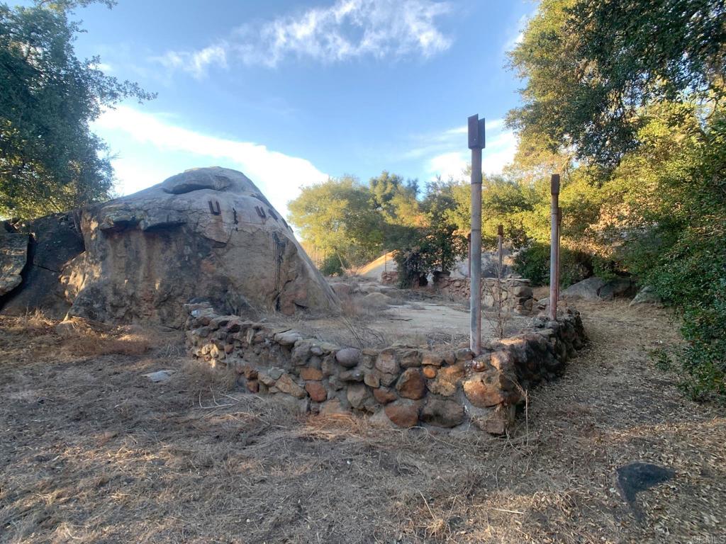 24352 Featherstone Canyon Road Lakeside, CA 92040 - Photo 41 of 72 a view of a dry yard with trees