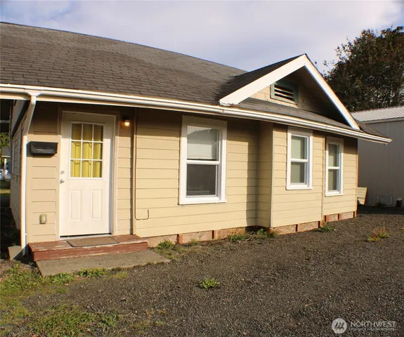 a front view of a house