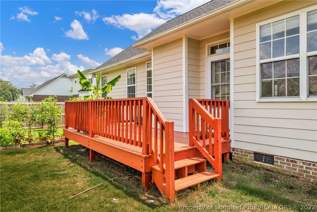 3540 Talus Road Fayetteville, NC 28306 - Photo 23 of 28 a view of a backyard with sitting area