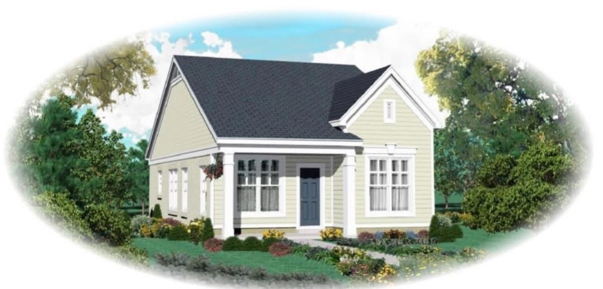front view of house with a yard