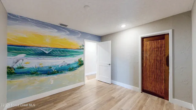 a view of a garage room