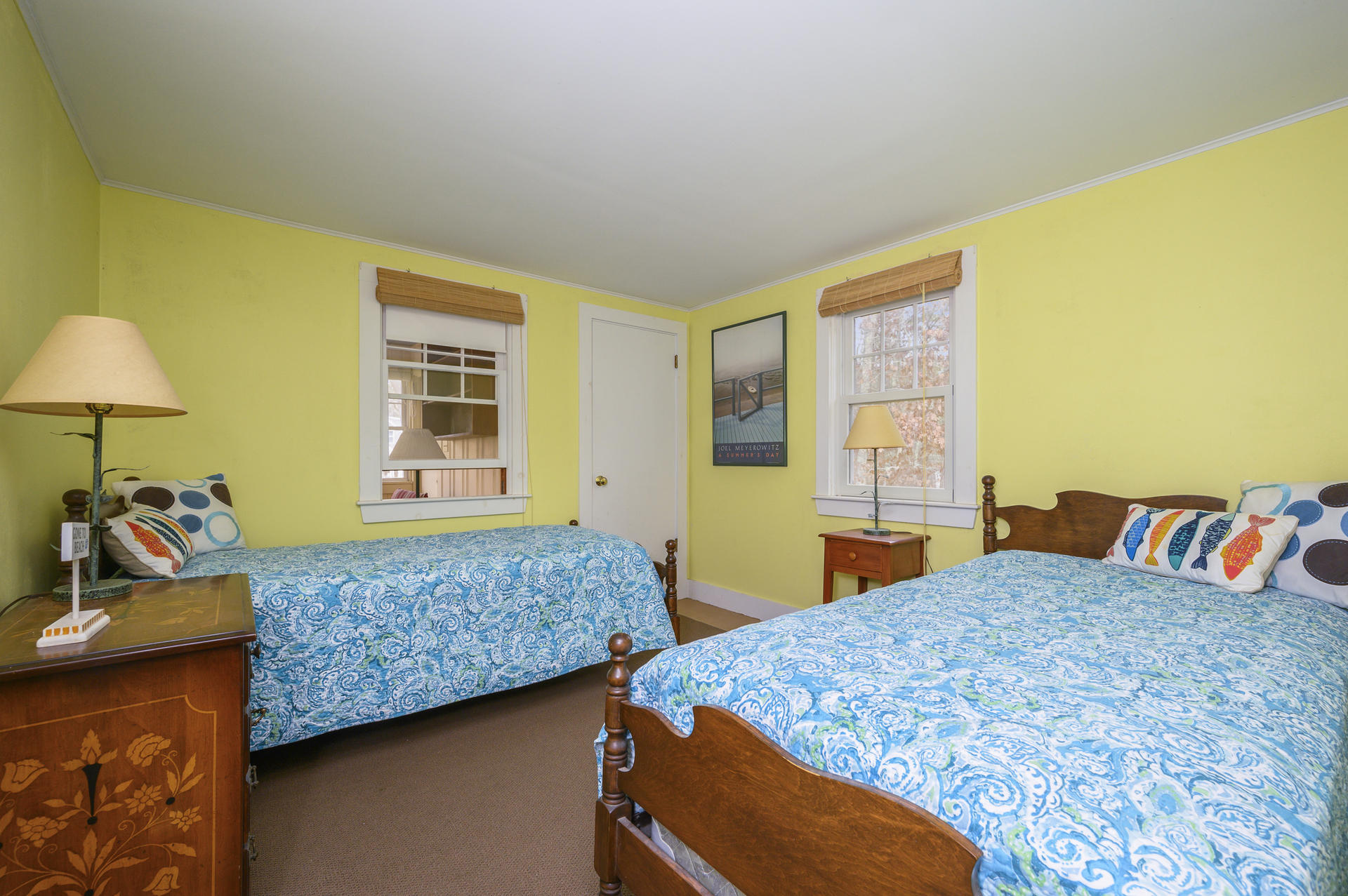 289 Cahoon Hollow Road Wellfleet, MA 02667 - Photo 15 of 25 a bedroom with two beds and a window