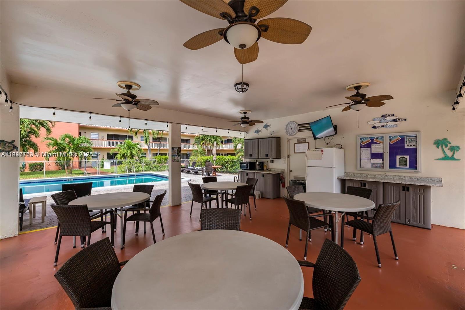 5300 Washington Street, Unit R102 Hollywood, FL 33021 - Photo 10 of 11 a view of a dining room with furniture window and outside view