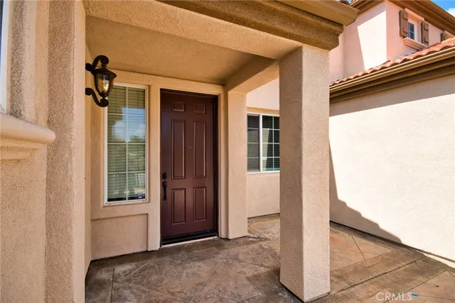 a view of a entryway door of the house