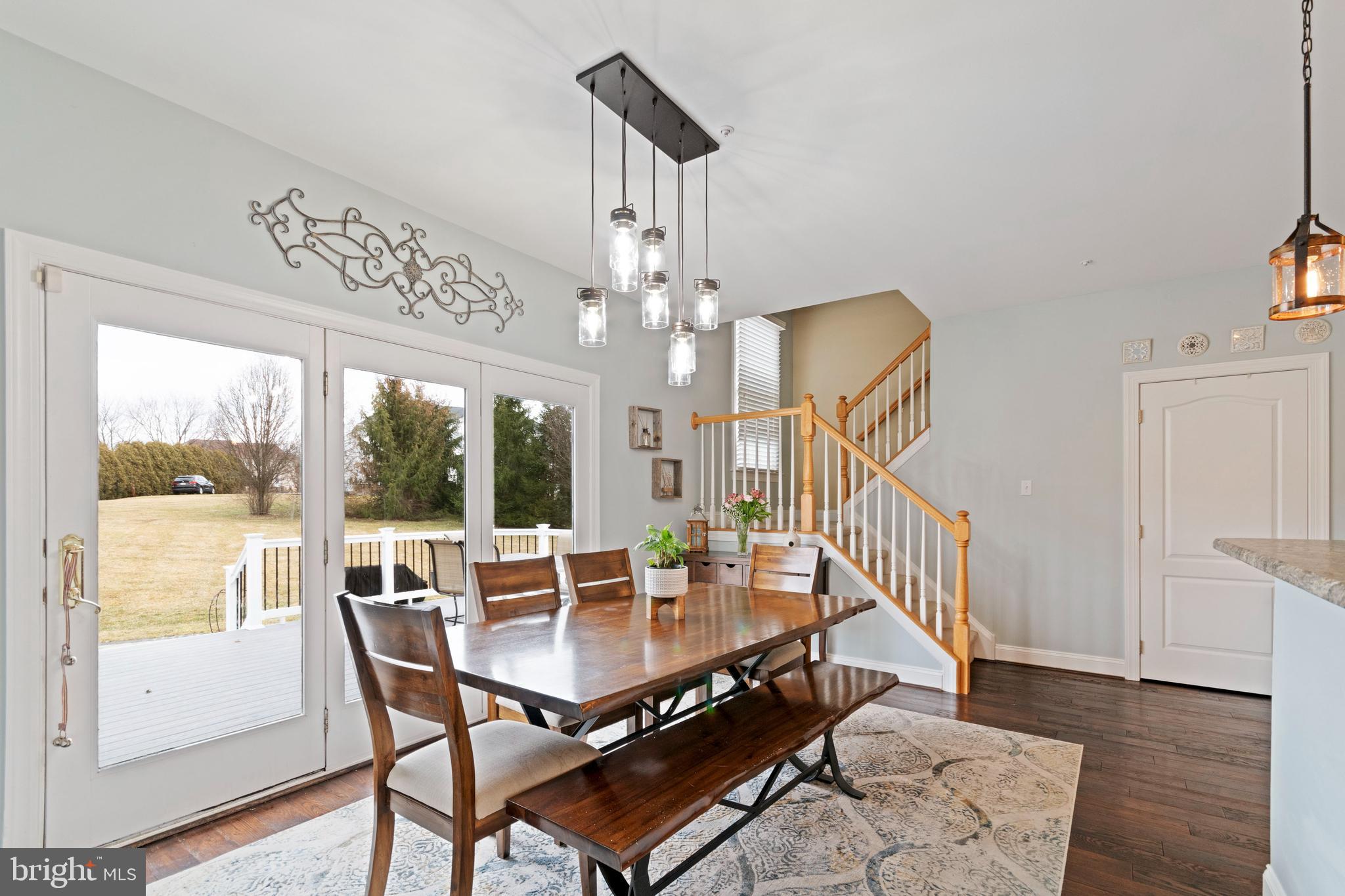 311 Trimble Lane Exton, PA 19341 - Photo 15 of 35 Back staircase and slider to deck
