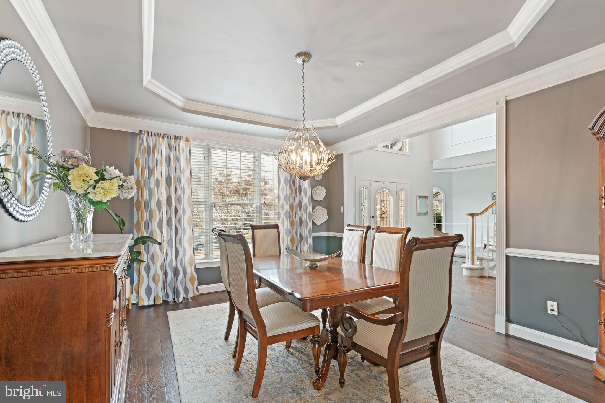 311 Trimble Lane Exton, PA 19341 - Photo 6 of 35 Formal Dining Room with custom millwork