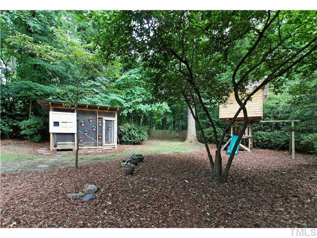 2827 Mayview Road Raleigh, NC 27607 - Photo 23 of 24 a backyard of a house with lots of green space