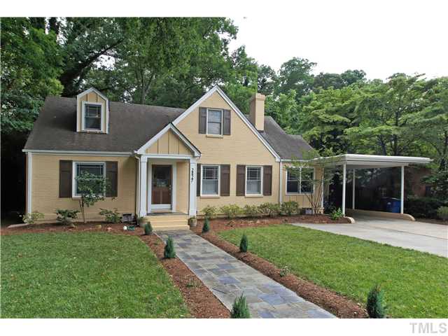 2827 Mayview Road Raleigh, NC 27607 - Photo 24 of 24 a front view of a house with a yard and trees