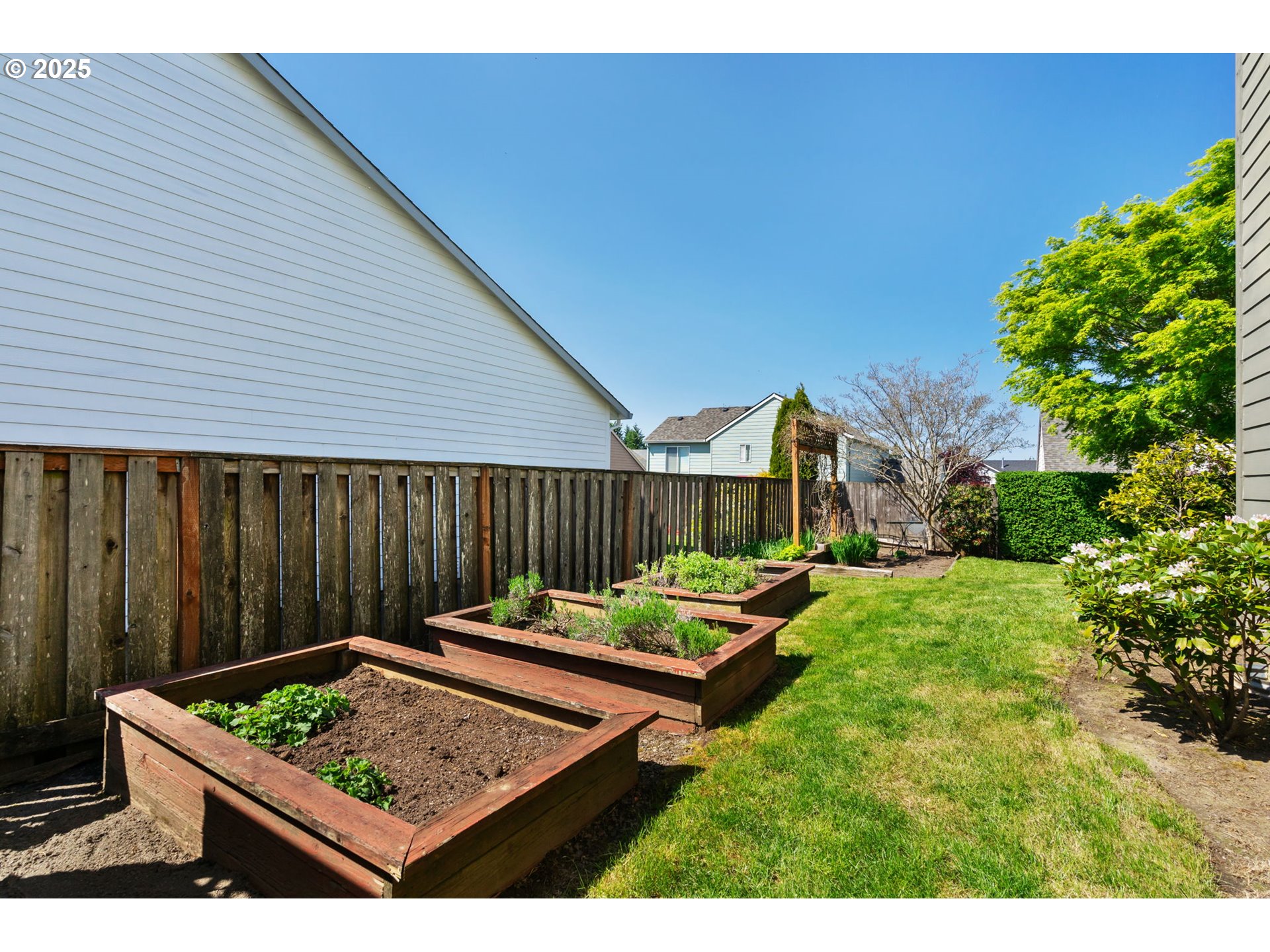 6379 Southeast 31st Terrace Gresham, OR 97080 - Photo 41 of 42 a view of a backyard with wooden fence