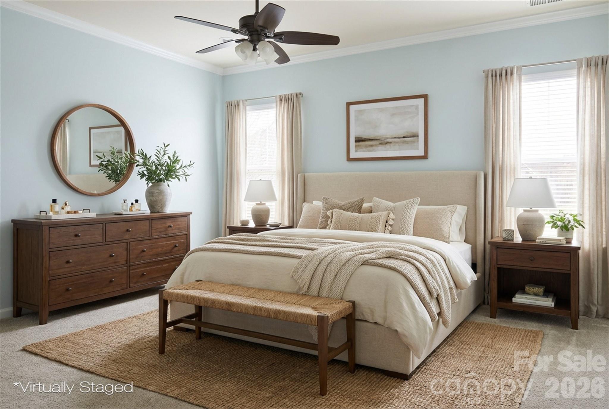 5009 St Clair Street Fort Mill, SC 29715 - Photo 8 of 40 a bedroom with a bed and a dresser