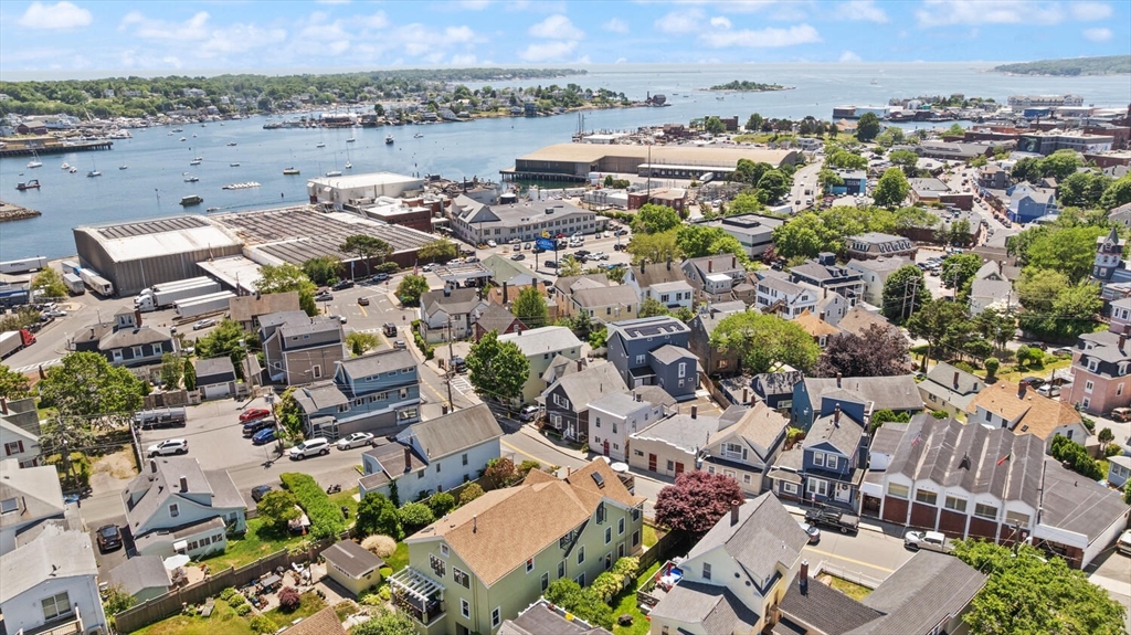 150 Prospect Street, Unit 3 Gloucester, MA 01930 - Photo 21 of 25 an aerial view of a city with lots of residential buildings