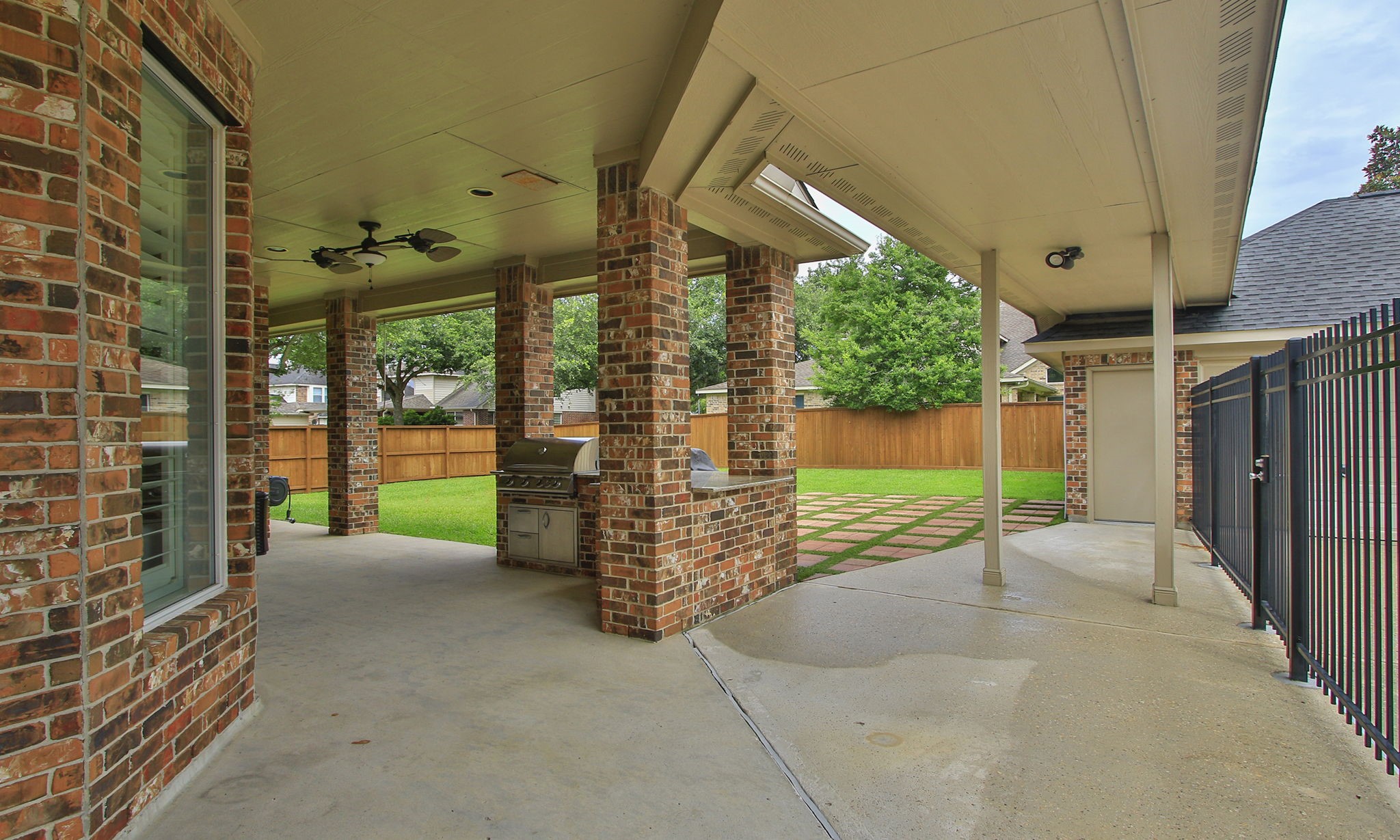 20130 Rose Dawn Lane Spring, TX 77379 - Photo 36 of 50 Covered Patio with summer kitchen