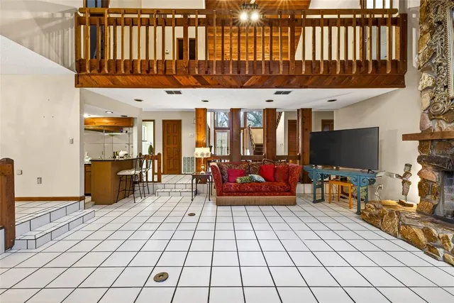 a view of outdoor space with seating