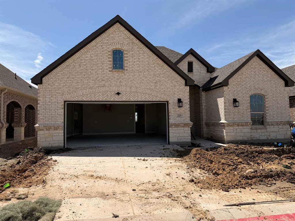a front view of a house