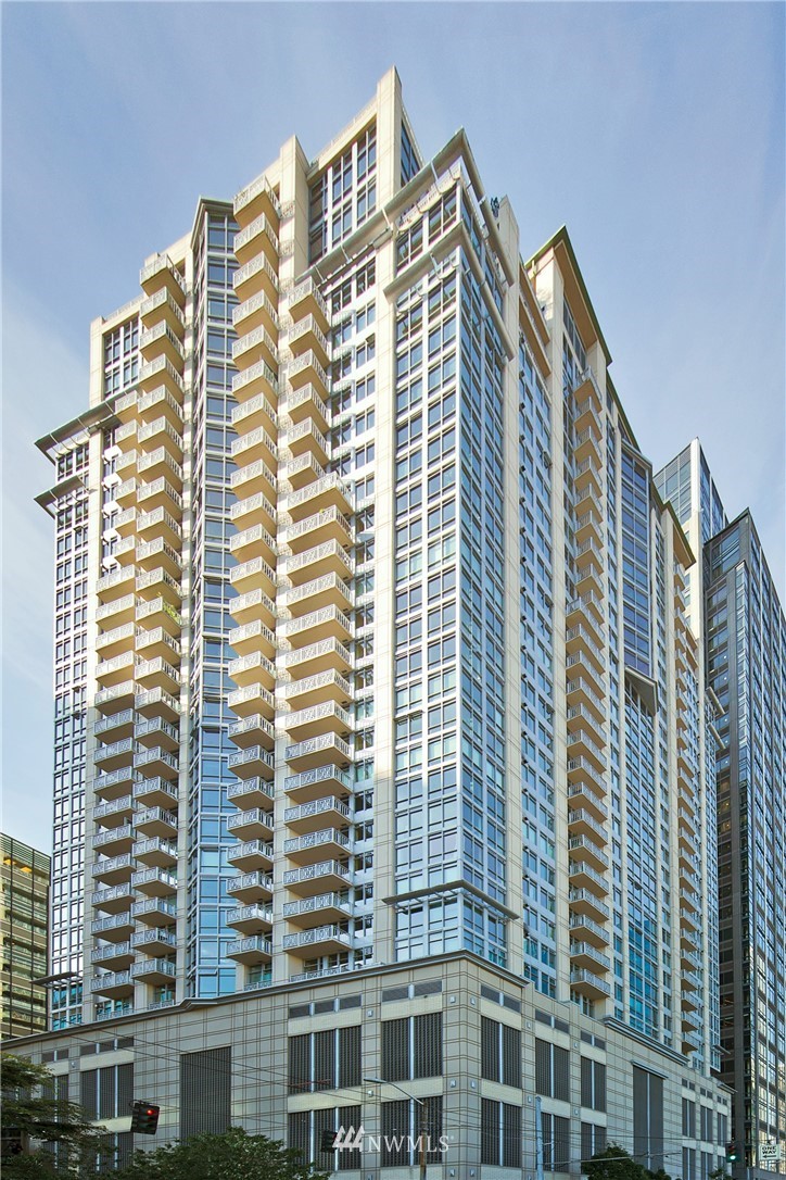 a front view of a building